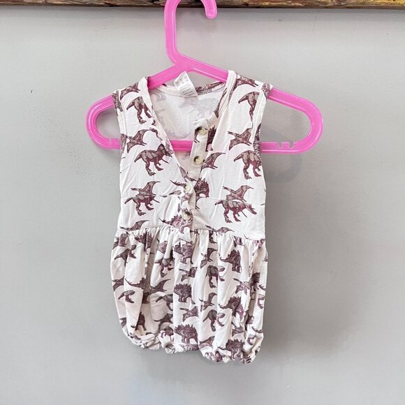 Kate Quinn Organic Dino Print Rompe - Size 12-18m - Picture 1 of 4
